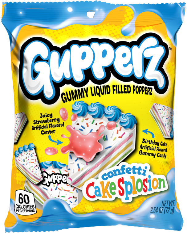 Gupperz Confetti Cakesplosion 2.54oz (Box Of 6 Bags)