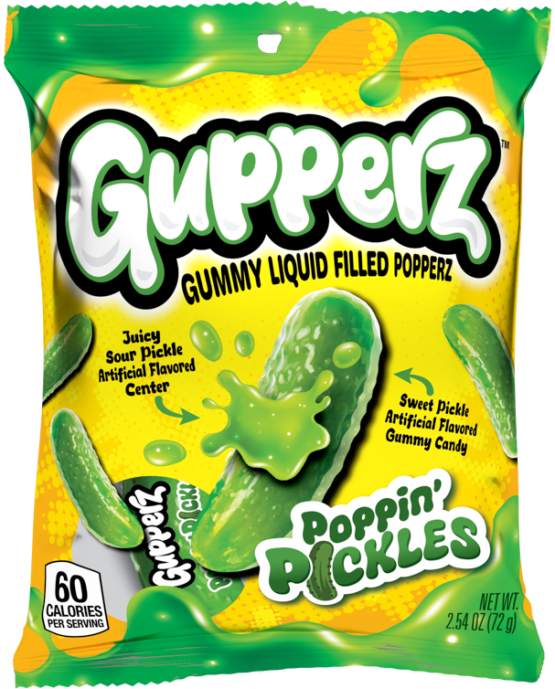 Gupperz Poppin' Pickles 2.54oz (Box Of 6 Bags)